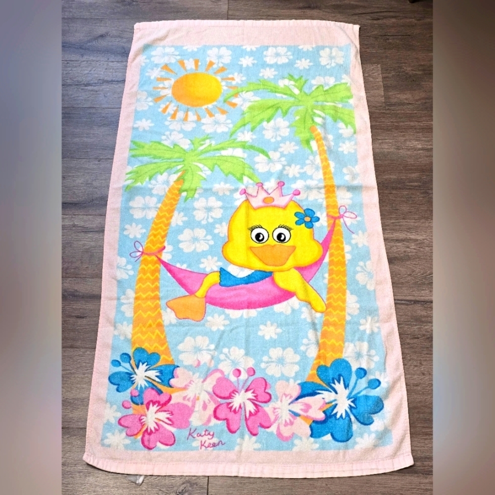 Katy Keen Vintage Beach Towel 100% Cotton Pool Beach Vacation Bath Towel